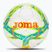 Fotbalový míč Joma Dali III flour turquoise / flour coral rozmiar 5 fluor turquoise / fluor coral