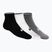Běžecké ponožky ASICS Quarter 3 pary black/grey/white