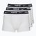 Pánské boxerky  Nike Everyday Cotton Stretch Trunk 3 páry white