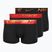 Pánské boxerky Nike Dri-Fit Essential Micro Trunk 3 páry blk/uni red/blk/uni red metallic gradient wb