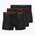 Pánské boxerky Nike Everyday Cotton Stretch Trunk 3 páry black lig crim/des och/deep night logo v pase