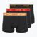 Pánské boxerky Nike Everyday Cotton Stretch Trunk 3 páry blk/university red/wheat gold/black high shine wb