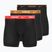 Pánské boxerky Nike Everyday Cotton Stretch 3 páry black light crimsn/desrt ochre/black waistband