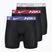 Pánské boxerky Nike Essential Micro 3 pairs black/sapphire/wolf grey/team crimson