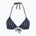 Horní díl plavek Tommy Hilfiger Triangle Rp Print flag chain dark night navy