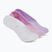 Dámské ponožky SKECHERS Non Terry No Show Liner 3 páry white/purple