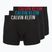 Boxerky Calvin Klein 000NB3609A Boxer Brief 3 pairs black with oatmeal logo/black with age