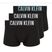 Pánské boxerky Calvin Klein 000NB3608A Trunk 3 pairs black with harbor mist logo/ black with