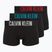 Pánské boxerky Calvin Klein 000NB3608A Trunk 3 páry černé s/oatmeal logem/černé s/age