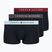 Pánské boxerky Tommy Hilfiger Trunk WB 3 pairs dark ash/brzy blue/rouge