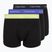 Pánské boxerky Calvin Klein 0000U2662G Trunk 3 pairs black in green bloom wb/black in da