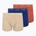 Pánské boxerky Calvin Klein 0000U2662G Trunk 3 pairs sodalite blue/redwood/white peppe