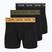 Pánské boxerky Calvin Klein LV00NB4410 Brief black w/bronze flash wb/black/oliv