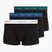 Pánské boxerky Tommy Hilfiger Trunk WB 3 pack nb//opu blu/orna green/ivory silk