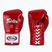 Boxerské rukavice Fairtex Pro Competition Locked Thumb Leather červené