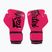 Boxerské rukavice Fairtex Microfiber pink/black barefoot
