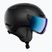 Lyžařská helma Atomic Revent Visor Stereo black/blue stereo