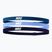 Čelenka  Nike Elastic Headbands 2.0 3 szt. industrial blue/university blue/purple ink