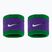 Potítka na zápěstí Nike Swoosh Classic Wristbands 2 ks clover/fierce purple/white