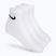 Nike Everyday Cushioned Kotníkové ponožky 3 páry bílé/černé