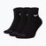 Ponožky Nike Everyday Plus Cushioned Ankle 3 páry black/white