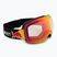 Lyžařské brýle Red Bull Spect Bent Photo matt black/brown with red chrome x