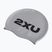 Plavecká čepice 2XU Silicone silver/silver