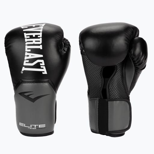 Pánské boxerské rukavice EVERLAST Pro Style Elite 5 černé EV2500 BLK/GRY-10 oz. 3