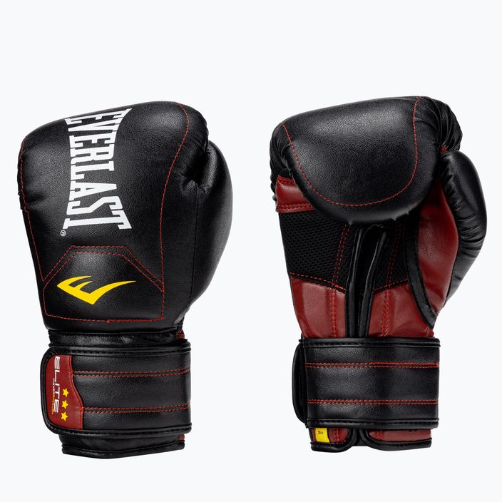 EVERLAST Elite Muay Thai Boxerské rukavice černé EV360MT 5