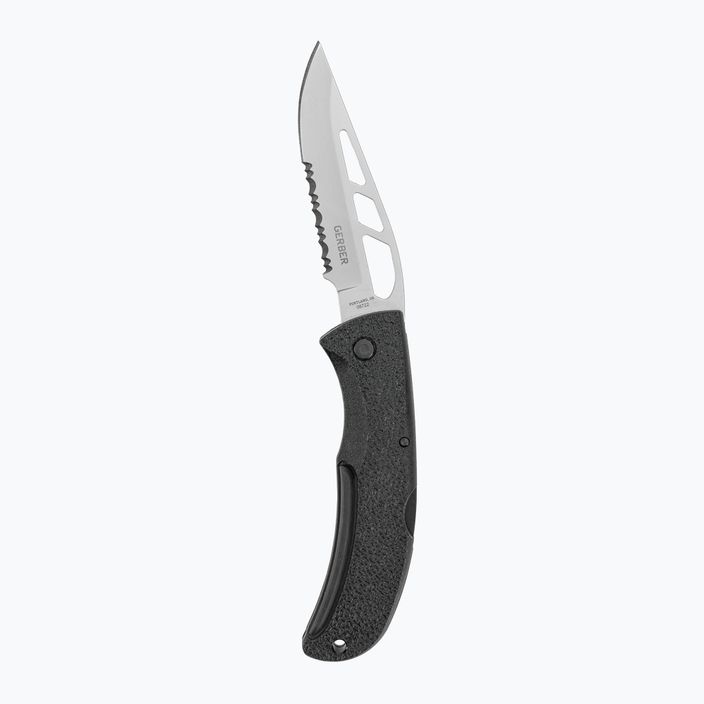 Zavírací nůž Gerber E-Z Out Skeleton - Serrated černo-stříbrný 06751