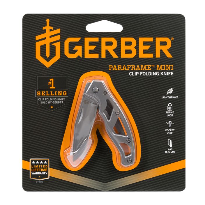 Zavírací nůž Gerber Paraframe Mini Folder Fine Edge stříbrný 22-48485 2