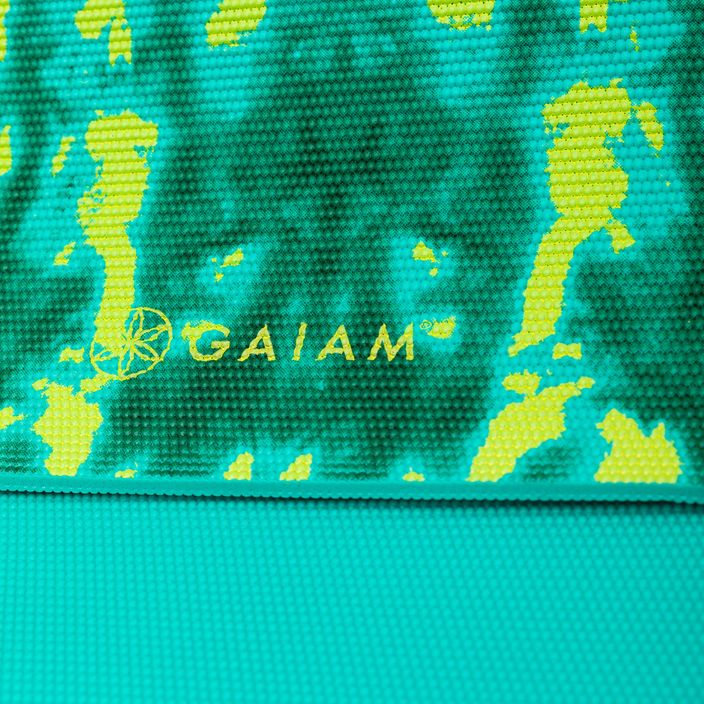 Podložka na jógu Gaiam Turquoise Lotus 6 mm zelená 62344 4