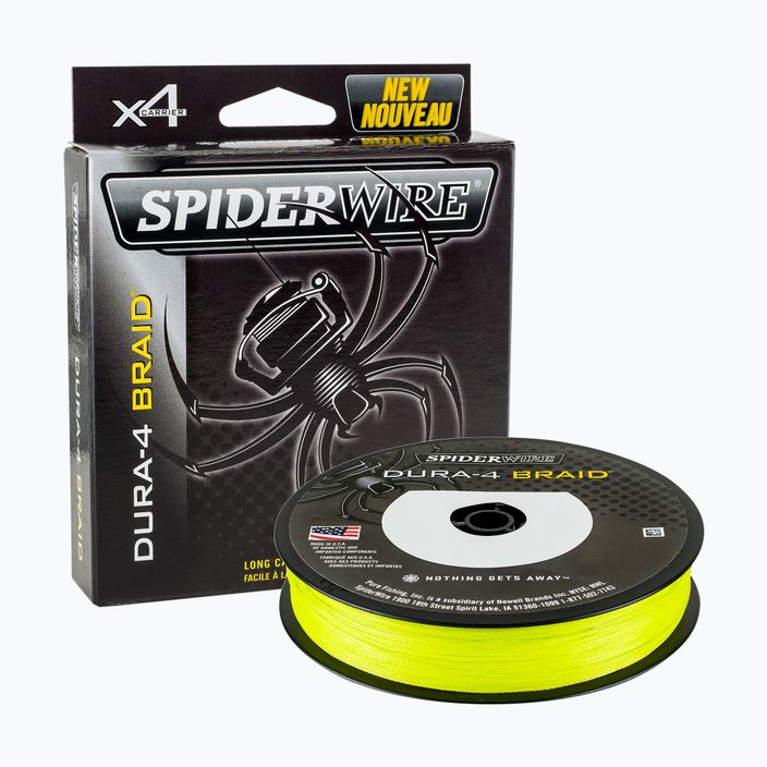 SpiderWire Dura 4 žlutý spřádací oplet 1450404 2