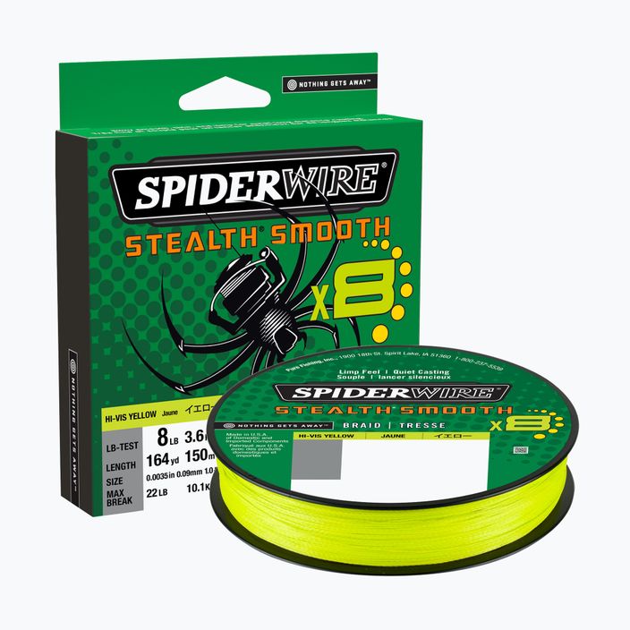 SpiderWire Stealth 8 žlutý spřádací oplet 1515614 2