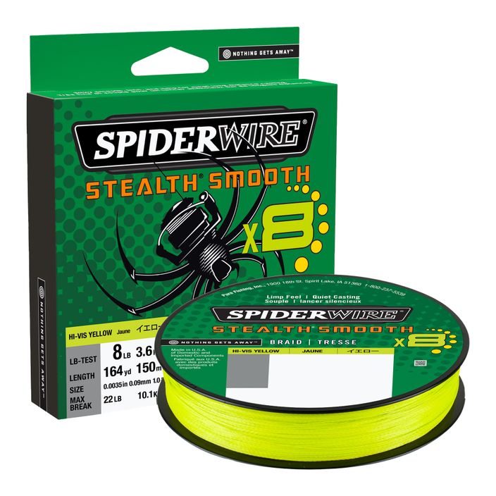 SpiderWire Stealth 8 žlutý spřádací oplet 1515628 2