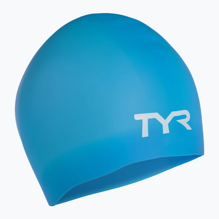 Plavecká čepice TYR Wrinkle-Free modrý LCSL_420