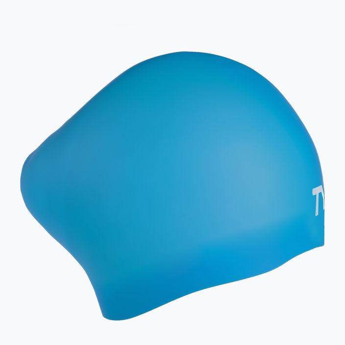 Plavecká čepice TYR Wrinkle-Free modrý LCSL_420 2