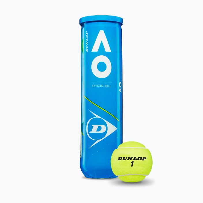 Sada tenisových míčků 4 ks. Dunlop Australian Open žlutá 601355