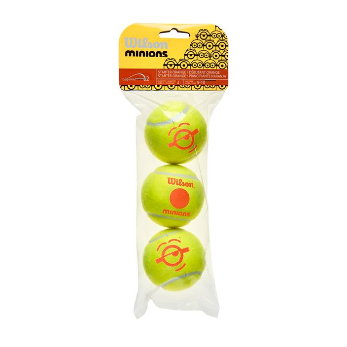 Dětské tenisové míčky Wilson 3 ks. Minions Stage 2 zelená WR8202601 2
