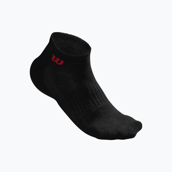 Wilson Quarter pánské tenisové ponožky 3 páry černé WRA803102 5