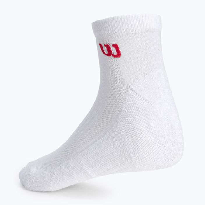Wilson Quarter pánské tenisové ponožky 3 páry bílé WRA803101 3
