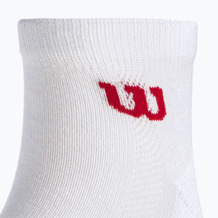 Wilson Quarter pánské tenisové ponožky 3 páry bílé WRA803101 4