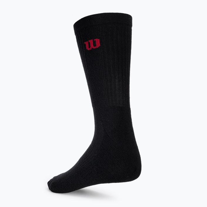 Wilson Crew pánské tenisové ponožky 3 páry černé WRA803002 3