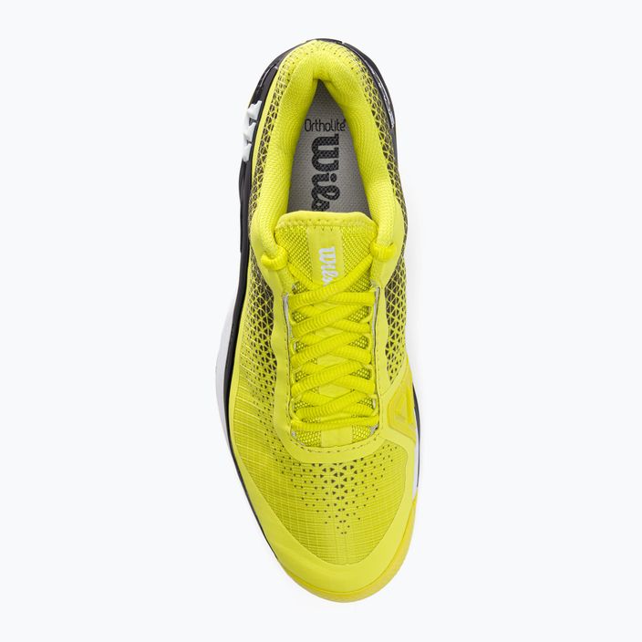 Tenisové boty pánské Wilson Rush Pro 4.0 Clay černo-žluté WRS329450 6