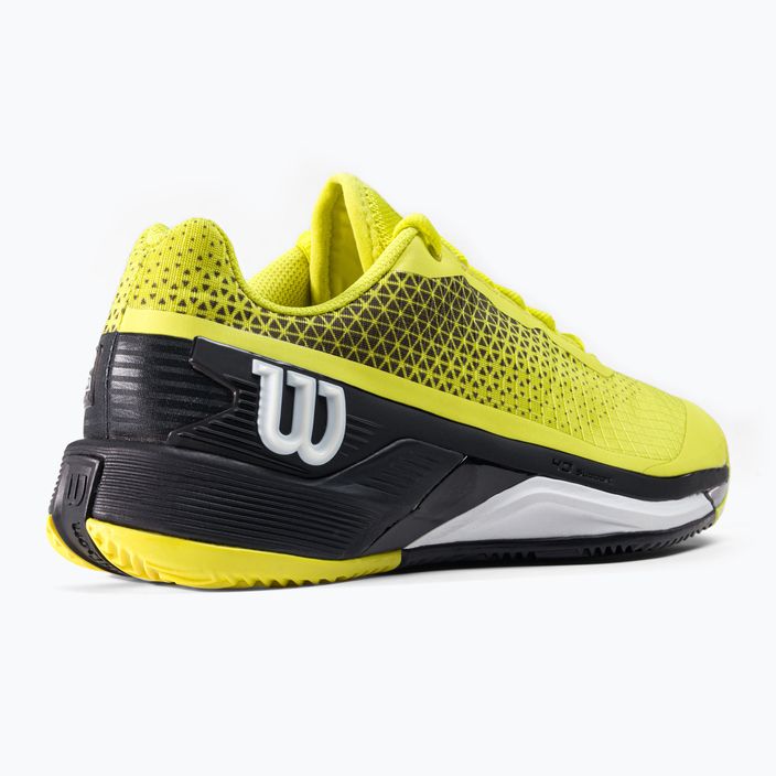 Tenisové boty pánské Wilson Rush Pro 4.0 Clay černo-žluté WRS329450 7