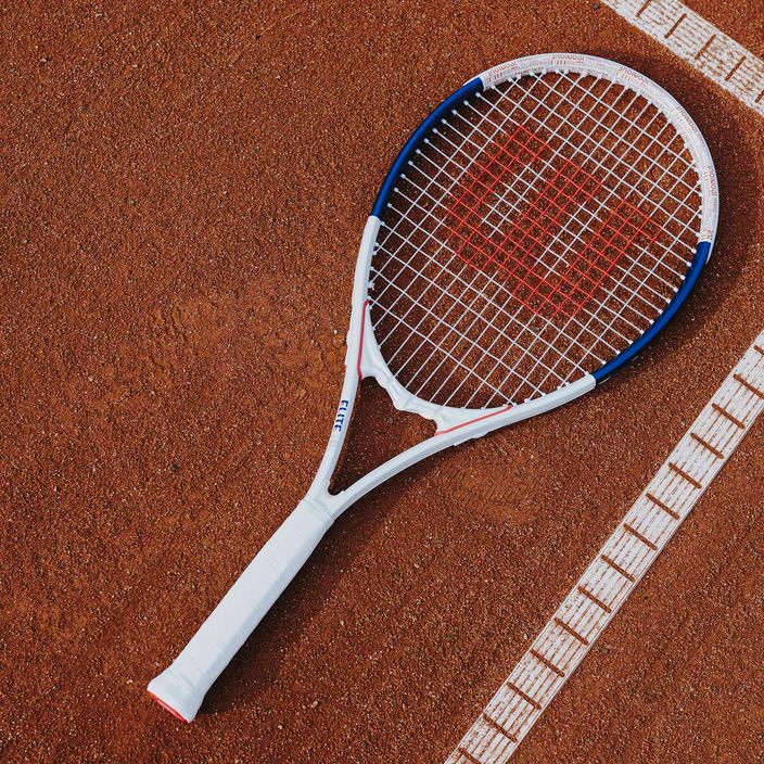 Tenisová raketa Wilson Roland Garros Elite bílo-modrá WR086110U 9