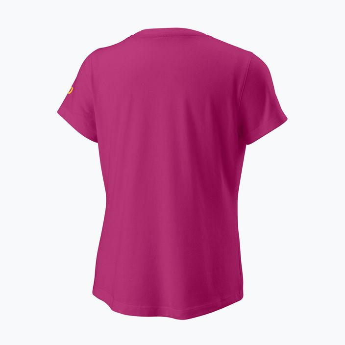 Dětské tenisové tričko Wilson Emoti-Fun Tech Tee růžové WRA807902 6