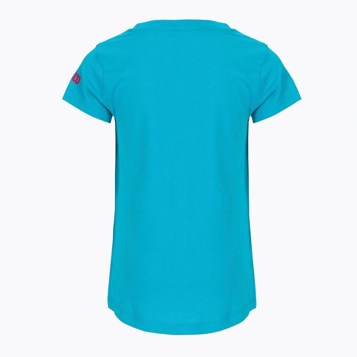 Dětské tenisové tričko Wilson Emoti-Fun Tech Tee modré WRA807903 2