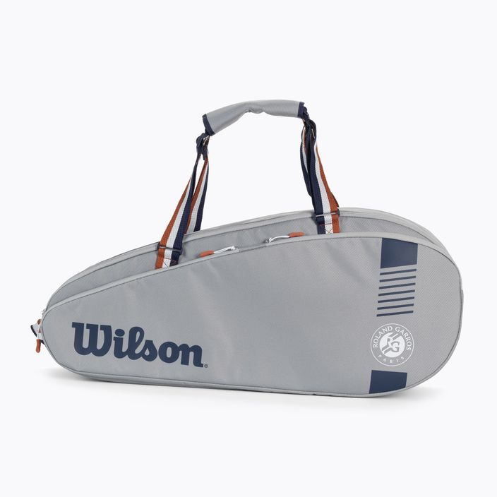 Tenisová taška Wilson Team 6 Pack Rolland Garros šedá WR8019101001 2
