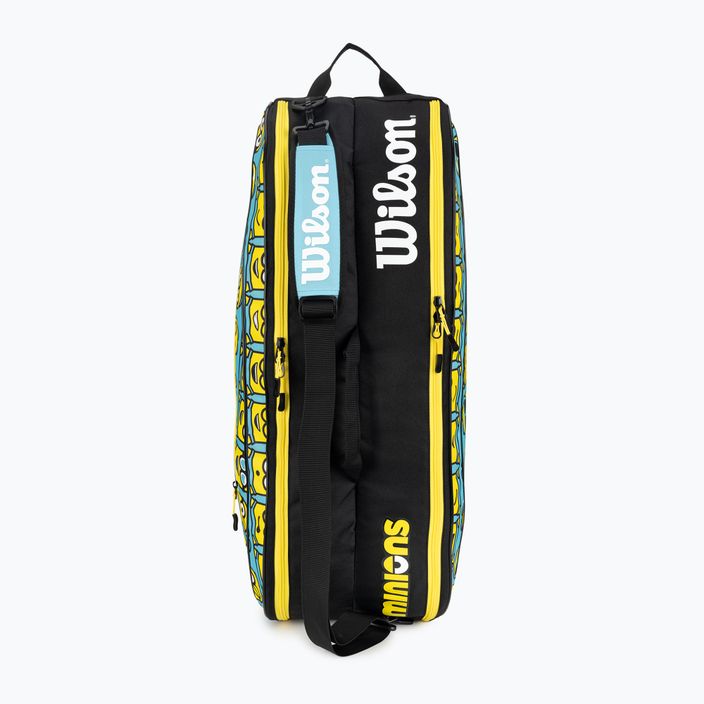 Dětská tenisová taška Wilson Minions 2.0 Team 6 Pack modrá žlutá černá 5